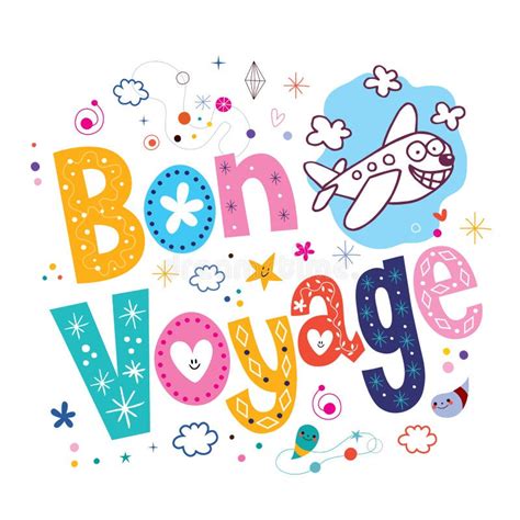 Bon Voyage Illustration De Vecteur Illustration Du Décoration 53483133