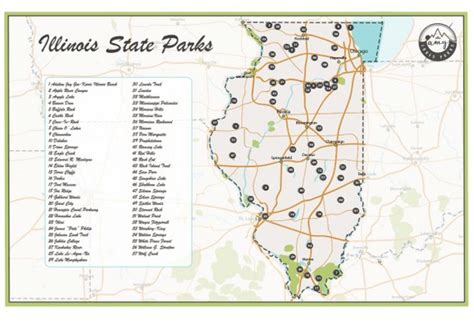 Map Of Il State Parks World Map