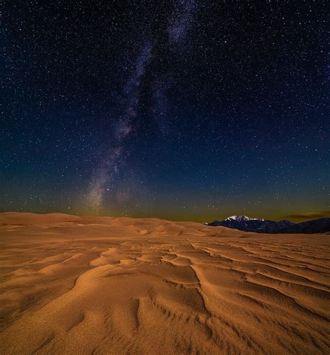 Great Sand Dunes At Night Photograph By Michael Flaherty Fine Art America