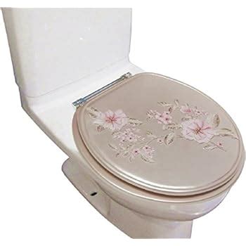 Heavy Duty Comfort Decorative Round Toilet Seat Inch Made Of Polyresin Melarosa Pink