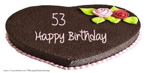 53 Years Happy Birthday Cake