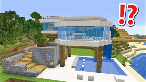 How To Build A Beach House In Minecraft Youtube