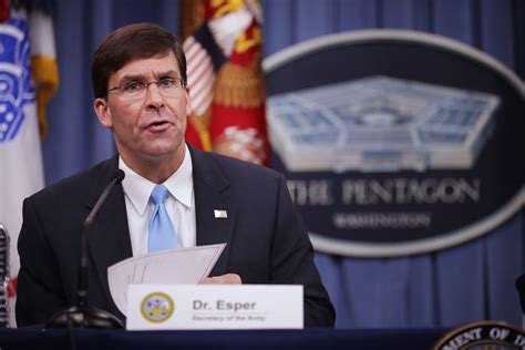 Mark Esper Confirmed As Defense Secretary Time