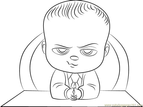 The Boss Baby Coloring Page For Kids Free The Boss Baby Printable