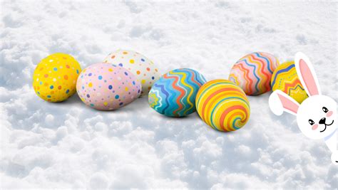 Easter Egg Hunt On Snow Blue Mountain Resort