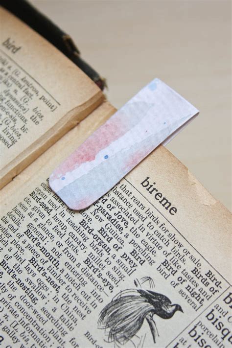 10.cut a small (approx 1.5cm) section of magnetic tape and stick it to the inside of your bookmark. Magnetic Bookmark DIY / Planner Marker DIY Tutorial