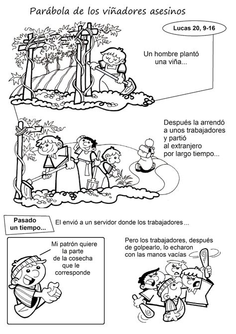 Parábolas De Jesús Actividades De La Escuela Dominical Biblia Para Niños