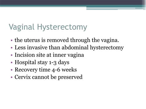 Ppt Hysterectomy Powerpoint Presentation Free Download Id748885