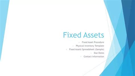 Ppt Fixed Assets Powerpoint Presentation Free Download Id5664126