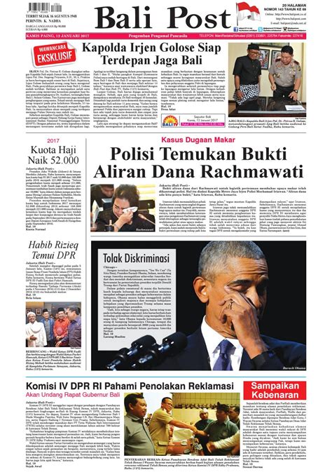 Edisi 12 Januari 2017 Balipost Com By E Paper KMB Issuu