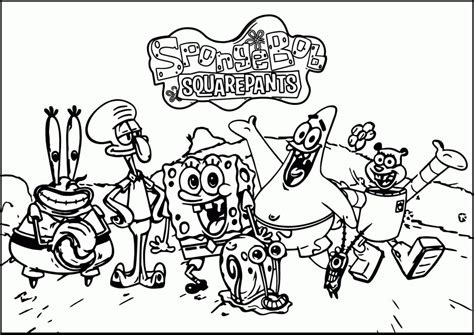 Download SpongeBob Coloring Pages Characters | 101 Coloring