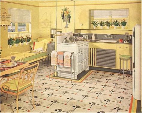 The Beautiful World Of 1940s Linoleum Flooring The Vintage Inn