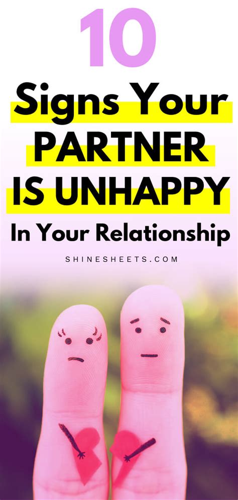 10 Signs Your Partner Is Unhappy In A Relationship You Have