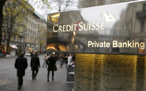 File Photo Of A Swiss Bank Credit Suisse Sign In Front Of A Branch