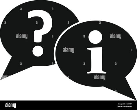 Question And Exclamation Speech Bubbles Icon Stock Vector Image And Art