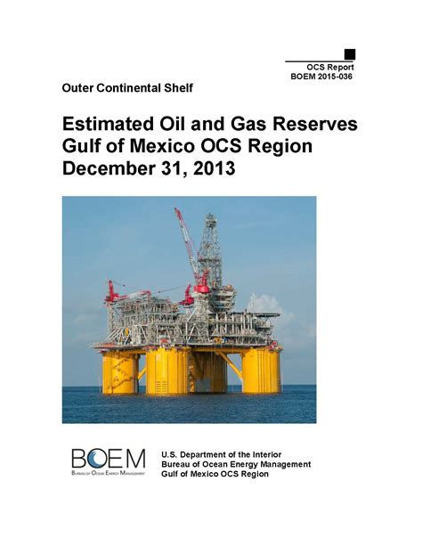 Discovered Resources Bureau Of Ocean Energy Management