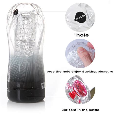 كأس الاستمناء للرجال ألعاب جنسية لينة مهبل شفاف ممارسة التحمل للبالغين ، منتجات كأس جيب فراغ