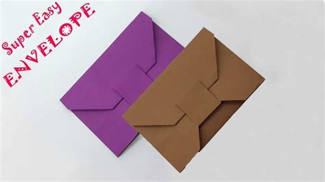 Diy Super Easy Origami Envelope Tutorial Without Glue Tape And