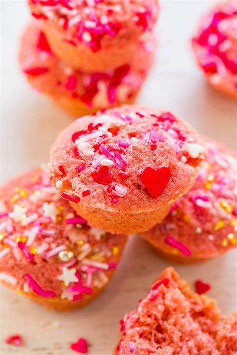 Pink Mini Muffins Averie Cooks Recipe Mini Muffins Mini Foods