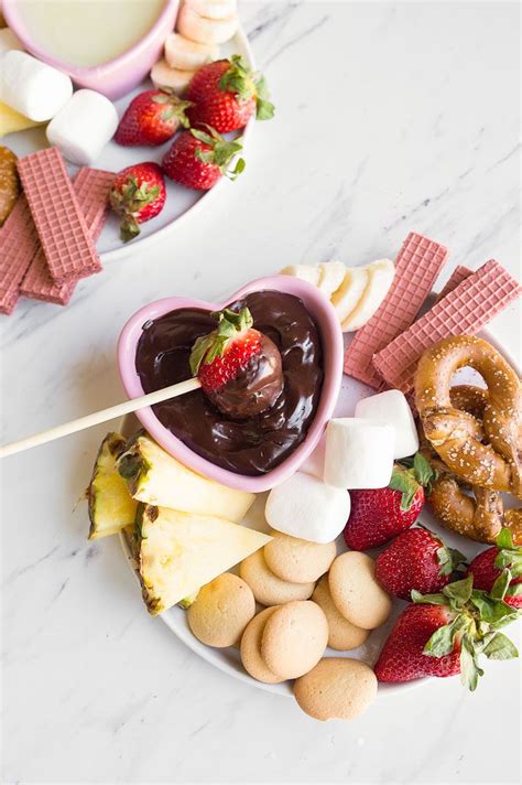 Easy Chocolate Fondue For Two Perfect Chocolate Fondue Made With Just