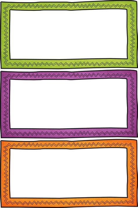 Blank Labels & Frames - www.rainbowresources.co.uk | Borders and frames, Doodle borders frames ...