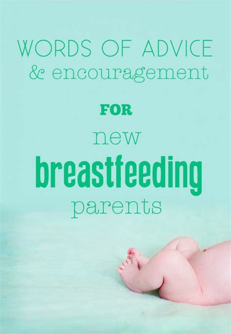 Words Of Advice And Encouragement For New Breastfeeding Parents Sorry