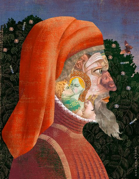 Portrait Of Geoffrey Chaucer Cover Art For The Canterbury Tales