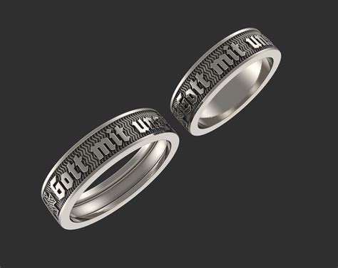 We know 80 definitions for uns abbreviation or acronym in 8 categories. 3D print model Gott mit uns band rings sized from 15 to 22