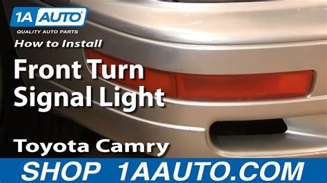 How To Install Replace Front Turn Signal Light Toyota Camry 92 94