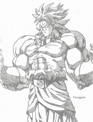 Start off with a pencil sketch. dragon ball z broly drawings | Katy Perry Buzz