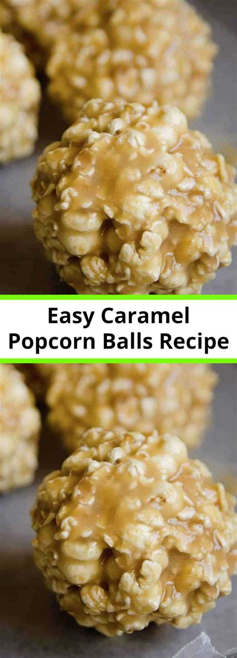 Easy Caramel Popcorn Balls Recipe 9am Chef