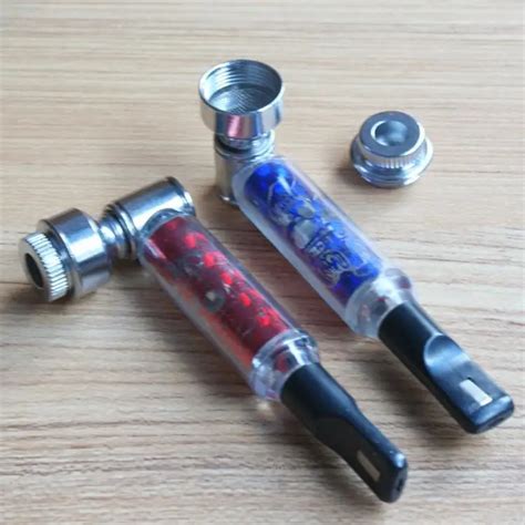 New With Lid And Lamp Metal Small Smoking Pipe Weed Pipe Gadgets In