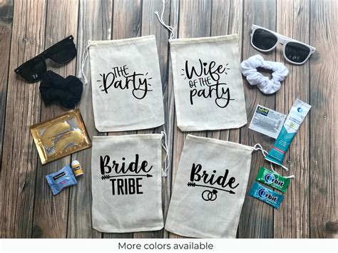 Bachelorette Party Favor Bags Filled Bachelorette Bags Wife Etsy