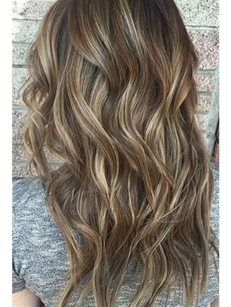 Start with a caramel brown base and then add some honey blonde highlights throughout and finally get thicker icy. Balayage With Dark Underneath
