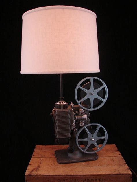 Upcycled Vintage Revere 8mm Projector Lamp 295 00 Via Etsy Cabin Accessories Light