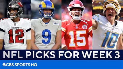 Picks For Every Big Week 3 Nfl Game Picks To Win Best Bets And More
