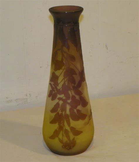 Bargain John S Antiques Antique French Galle Signed Art Glass Cameo Vase Bargain John S Antiques