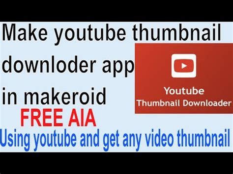 Welcome to createmyfreeapp appbuilder where you can have your very own custom iphone or android app designed, developed and published by our team of developers. Make youtube thumbnail downloder app without coding in ...