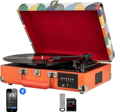 Digitnow Record Player Turntable Suitcase With Multi Function