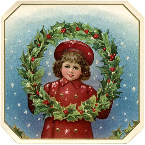 22 Christmas Girl Images The Graphics Fairy