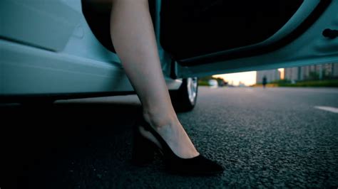 Woman Stepping Out Of Car Stock Videos And Royalty Free Footage Istock