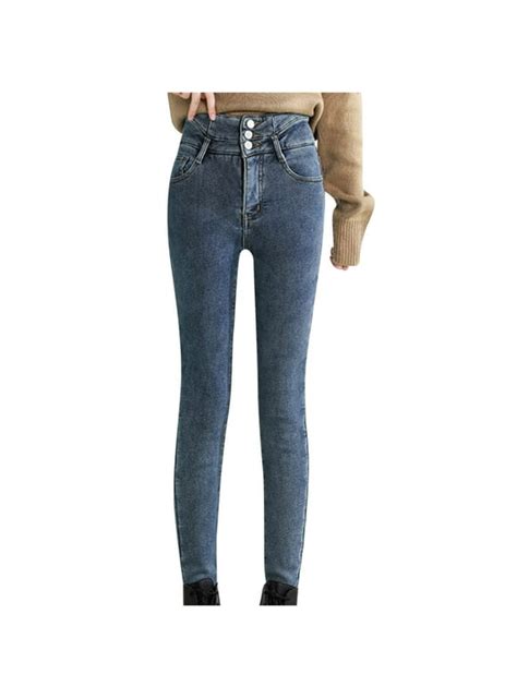 Womens Fleece Lined Jeans