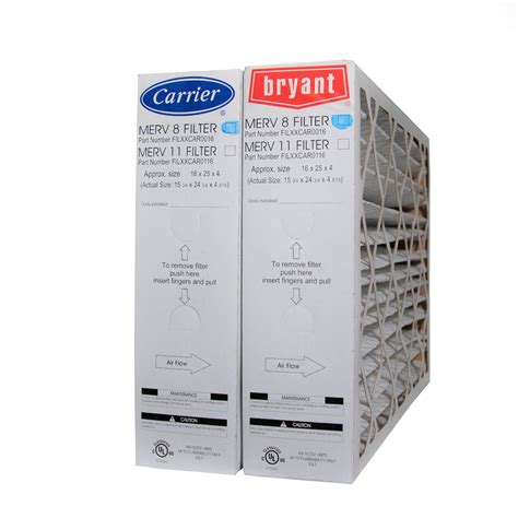 Bryant Filbbcar0016 Furnace Filter 16 X 25 X 4 516 Case Of 2
