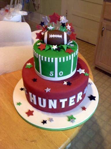 Also includes an american football perfect for creating additional cake and craft decorations. Football birthday cake for someone named Hunter ...