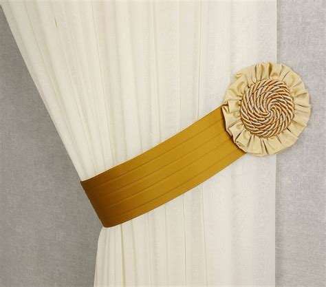 Tiebacks Classic Curtain Tiebacks Satin Tie Back Drapery Etsy