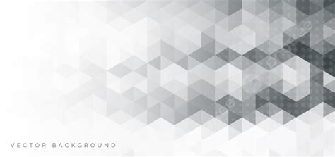 Abstract Banner Web White And Gray Geometric Hexagon Overlapping
