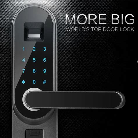1pc Universal Digital Smart Door Lock Password Fingerprint Anti Theft