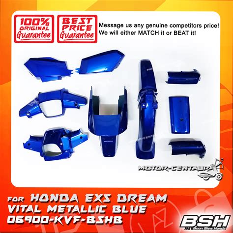 Welcome to galeri kereta tv!!! HONDA BSH BODY COVER FOR EX5 DREAM VITAL METALLIC BLUE