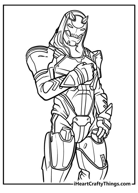 Fortnite Coloring Page Omega Omega Skin Fortnite Coloring Page Cool