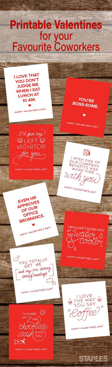 Free Printable Valentines For Coworkers